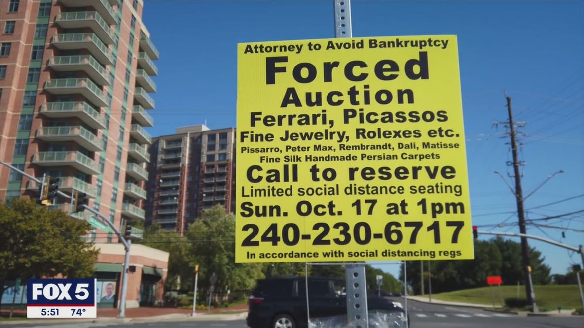 Forced auction signs popping up in Montgomery County